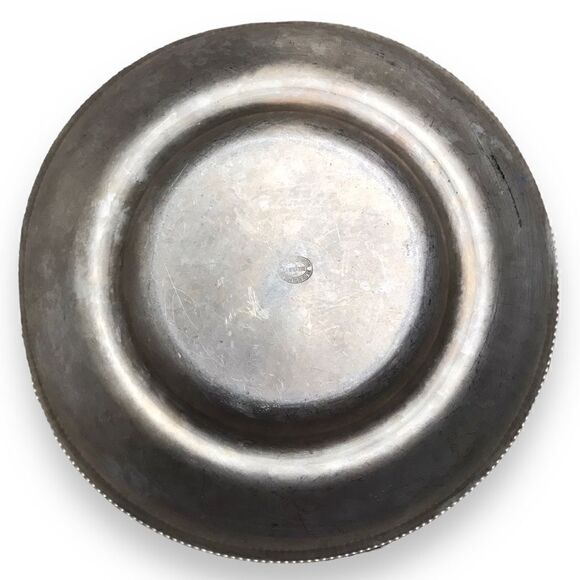 Vintage Wilson Metal Poppy Floral Hand Wrought Aluminum Bowl Brooklyn New York - Picture 7 of 16